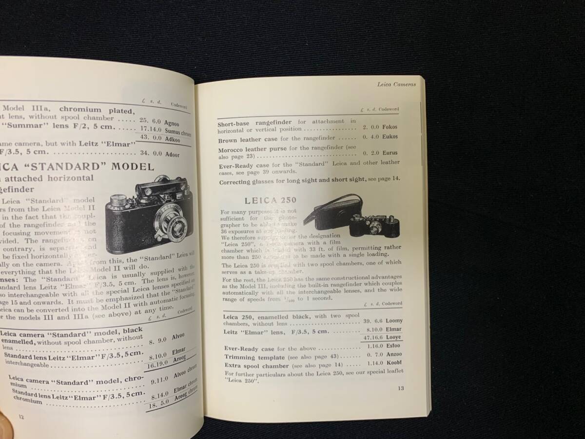 ライカ Leitz General Catalogue 1936年 大変珍しいライカ総合カタログ全95ページ 美品の画像7