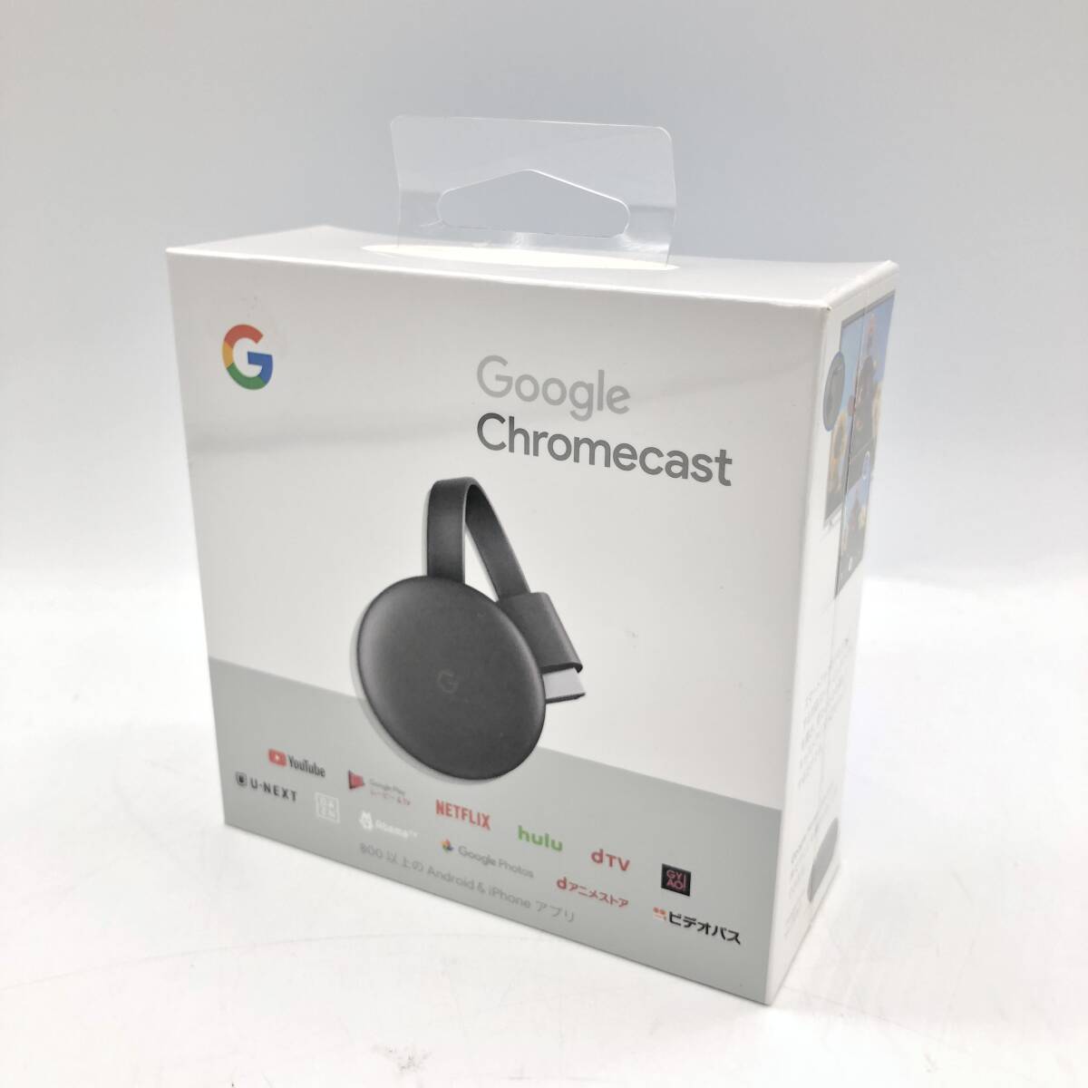 【未開封品】 Google　グーグル　第3世代 Chromecast ブラック　GA00439-JP　2019年製_画像2