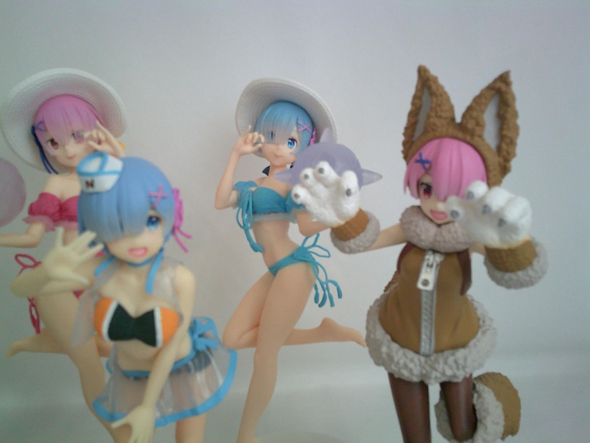  secondhand goods figure Re: Zero from beginning . unusual world life li Zero Lem Ram 7 body goods set 