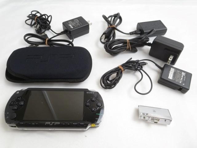 【同梱可】中古品 ゲーム PSP 本体 PSP1000 ピアノブラック 動作品 充電ケーブル カバーケース 周辺機器 グッズセッの画像1