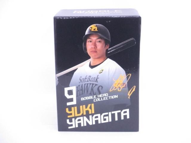 【中古品 同梱可】BOBBLE HEAD COLLECTION softbank HAWKS 9 YUKI YANAGITA BOBBLE HEAD COLLECTION フィギの画像1