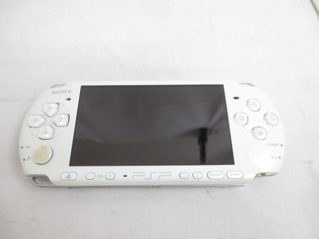 【同梱可】中古品 ゲーム PSP 本体 PSP3000 ホワイト 動作品 メモリースティック 8GB 充電ケーブル カバー付きの画像2