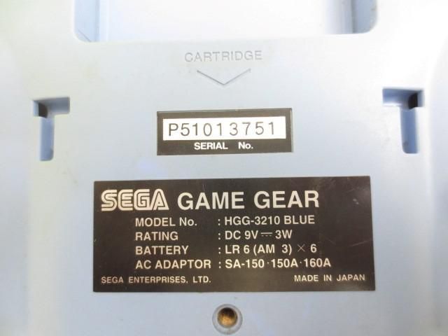 【同梱可】中古品 ゲーム セガ GAME GEAR ゲームギア 本体 HGG-3210 ブルー 動作品 本体のみの画像4