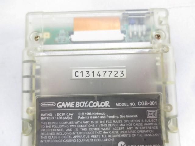 【同梱可】訳あり ゲーム ゲームボーイ 本体 ジャンク品 DMG-01 MGB-001 ポケット グリーン クリア 2点 グッズセットの画像4