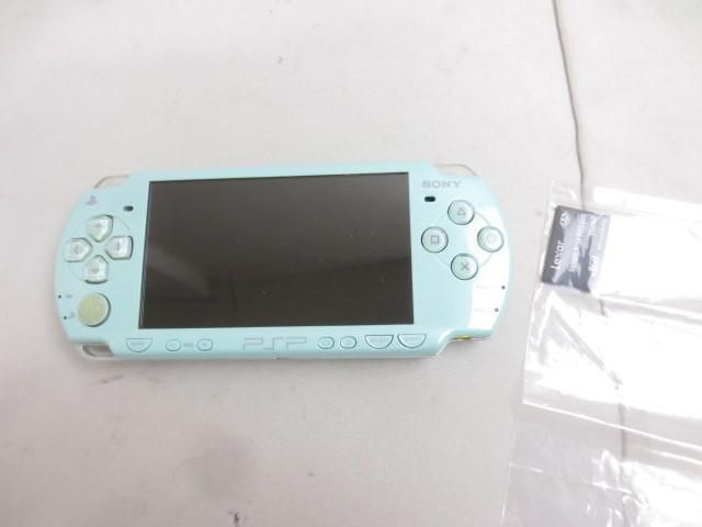 【同梱可】中古品 ゲーム PSP 本体 PSP2000 ミント・グリーン 動作品 メモリースティック 8GB付きの画像1