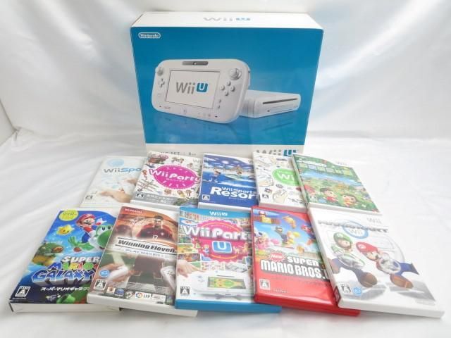 【同梱可】中古品 ゲーム Wii U 本体 WUP-010 8GB ホワイト 動作品 マリオカート 他 ソフト 周辺機器 グッズセット_画像1