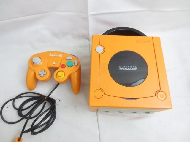 【同梱可】中古品 ゲーム ゲームキューブ 本体 DOL-001 オレンジ コントローラー タル 周辺機器 グッズセット