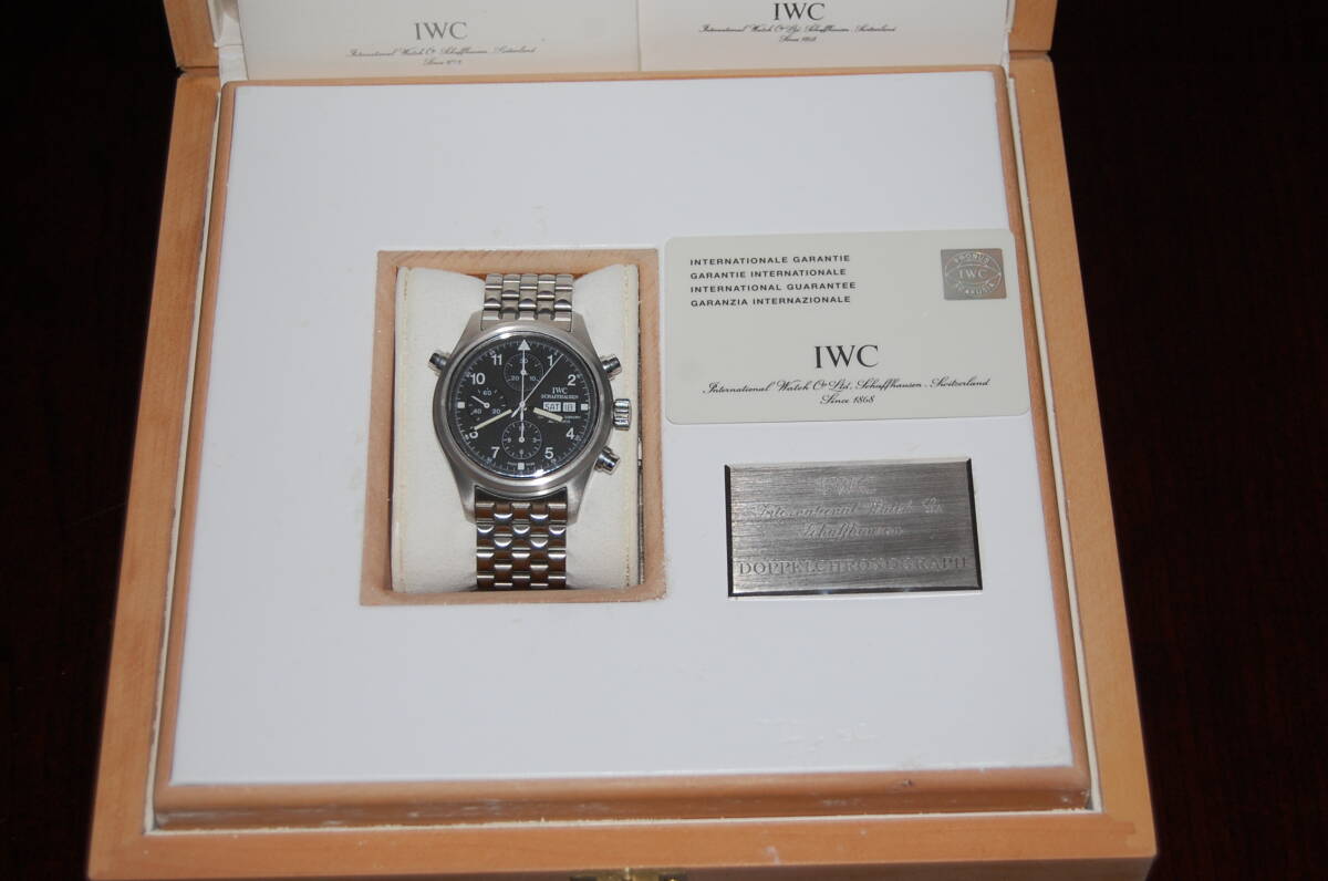 IWC Doppelchronograph ドッペル クロノグラフ IW371319 デイデイト ラトラパンテ 自動巻き腕時計 美品 国際保証書 元箱含む付属品一式