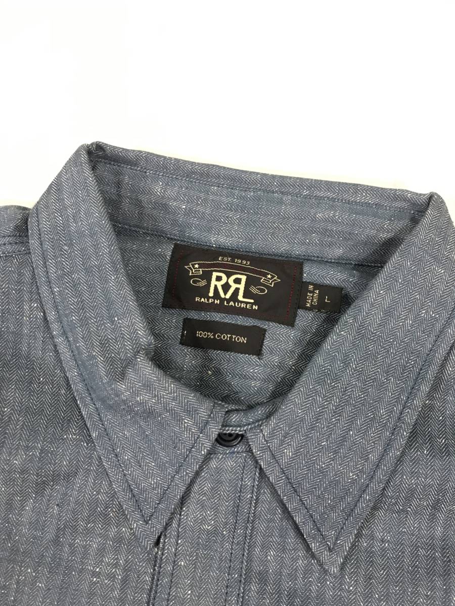 新品 アウトレット 15696 Lサイズ ワーク シャツ RRL ダブルアールエル polo ralph lauren ビンテージ_画像3