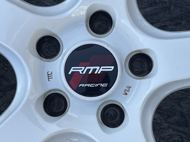 RMPレーシング R50 ホワイト 18インチ ホイール&タイヤセット PCD120-5穴 8.5J +45 ※個人宅発送不可 ★BMW/FK8 シビックタイプR