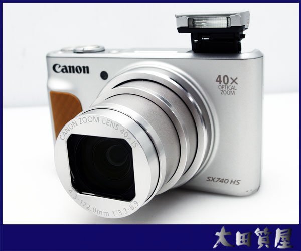 26)質屋出品【CANON PowerShot SX740 HS（PC2352）】 4K/Wi-Fi/2030 万画素/40倍/動作OK 訳あり ジャンク扱い★１円～売切り_画像3