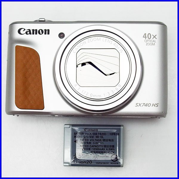 26)質屋出品【CANON PowerShot SX740 HS（PC2352）】 4K/Wi-Fi/2030 万画素/40倍/動作OK 訳あり ジャンク扱い★１円～売切り_画像2