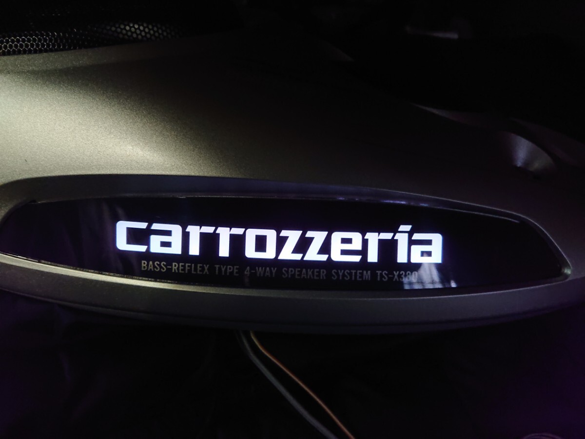 カロッツェリア イルミ付き TS-X380 4way パイオニア carrozzeria 当時物 左右セット PIONEER Box 旧車の画像4