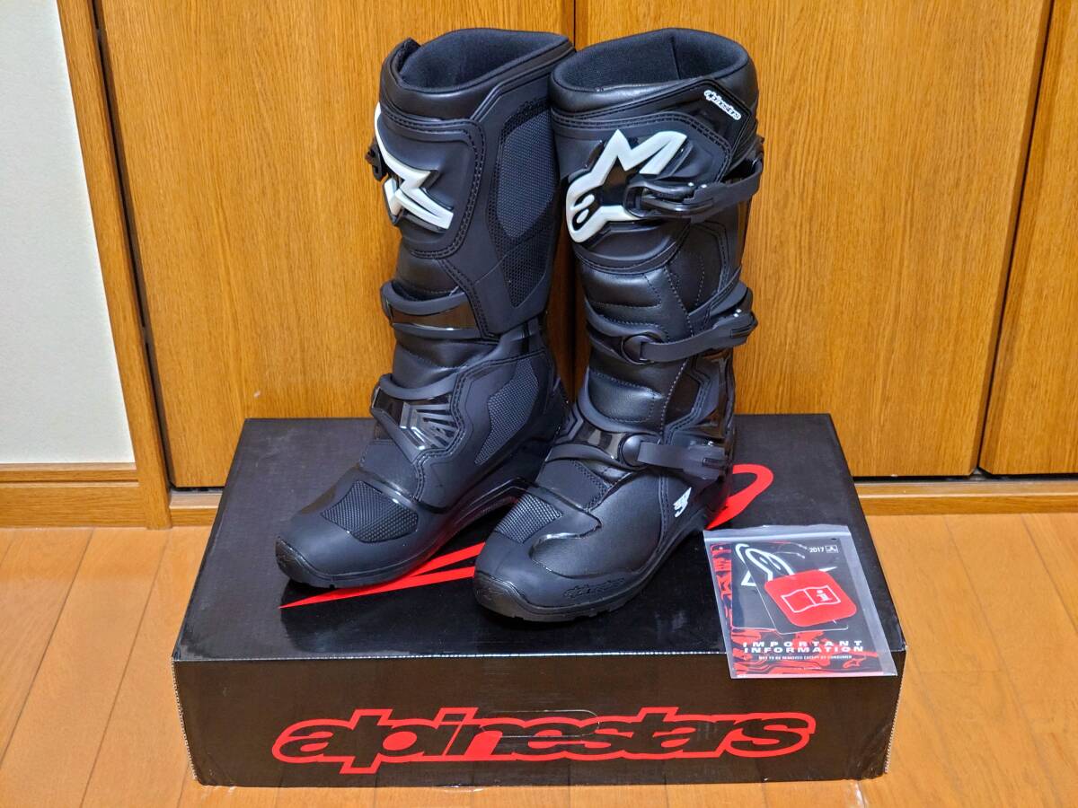 未使用 Alpinestars TECH3 エンデューロブーツ US8 (26.5cm) 黒（検索用 アルパインスターズ オフロードブーツ モトクロスブーツ テック3の画像1