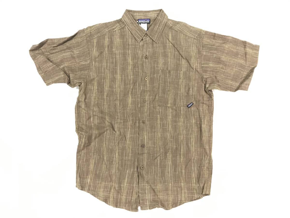 新品 patagonia 15588 Mサイズ 半袖 シャツ パタゴニア ヘンプ hemp アウトドア キャンプ_画像1