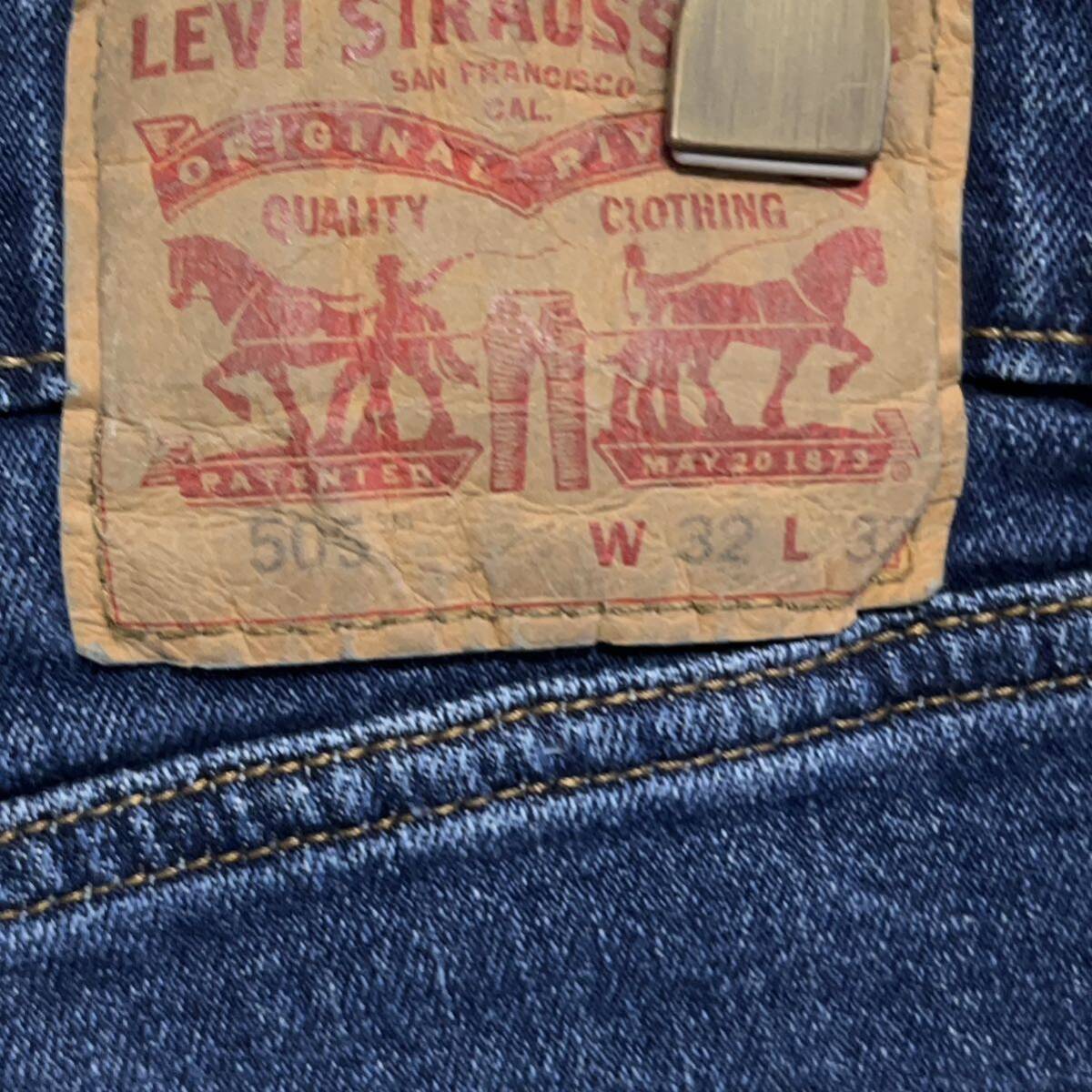 15 リーバイス 505 w32 アメリカ古着　ジーンズ デニムパンツ Levis メンズ_画像6