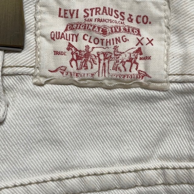 G14 リーバイス w36 アメリカ古着　ホワイト　ブーツカット　ジーンズ デニムパンツ Levis　白パン　メンズ_画像7