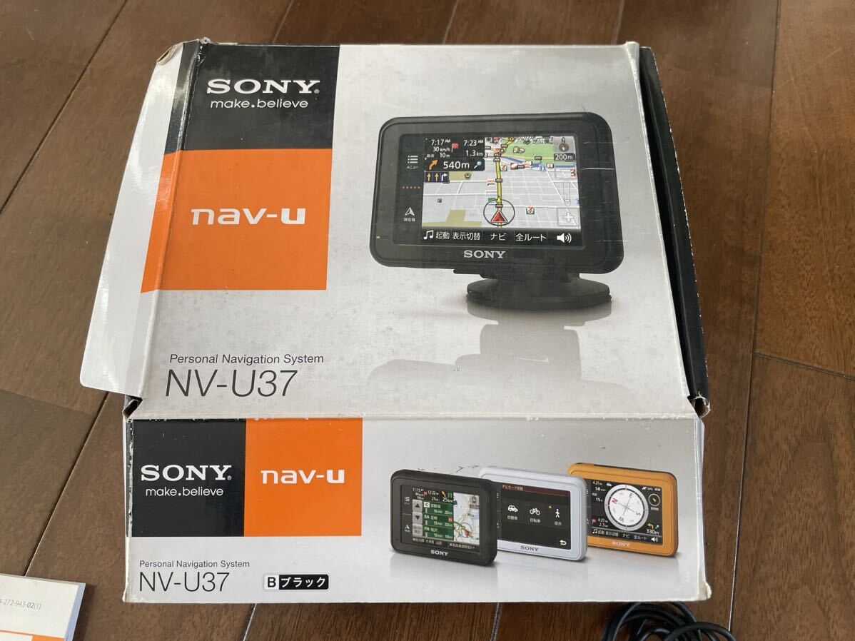 SONY ポータブルナビ ソニー NV-U37 ポータブルナビゲーション nav-u ブラック ポータブルカーナビ _画像2