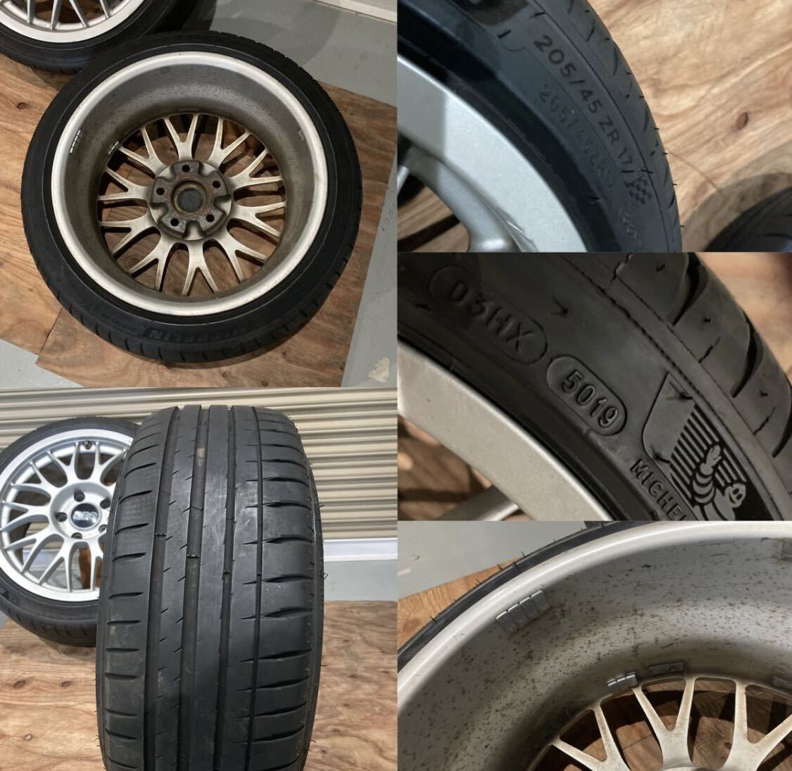 BBS RG218 DTM PCD120 5H 8J ET38 17インチ BMW E30E36E46Z3 318isM3M5M6 F20 F30などに AC schnitzer HARTGE ALPINA 希少 当時物 旧車 JDMの画像4