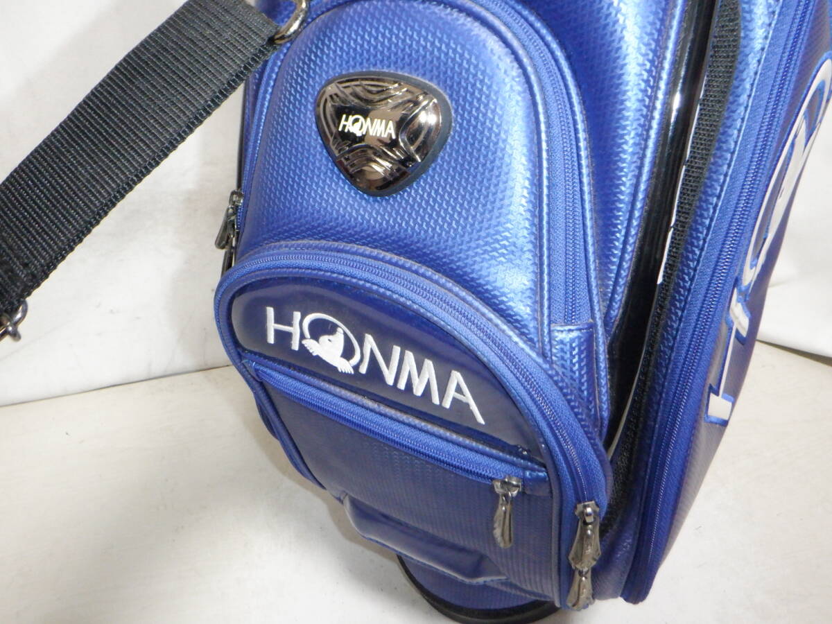 HONMA TEMA TOUR WORLD ホンマゴルフ 9.5型★中古～良品★プロモデル スタンド(BLUE)ゴルフ キャディバックの画像7
