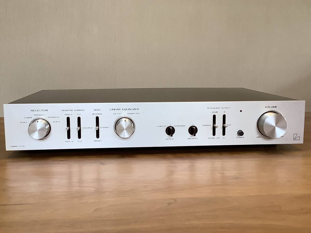 ★訳有り★ラックスマン/LUXMAN CL32 ＜高音質化チューンに改良＞ _パネル、つまみは綺麗です。