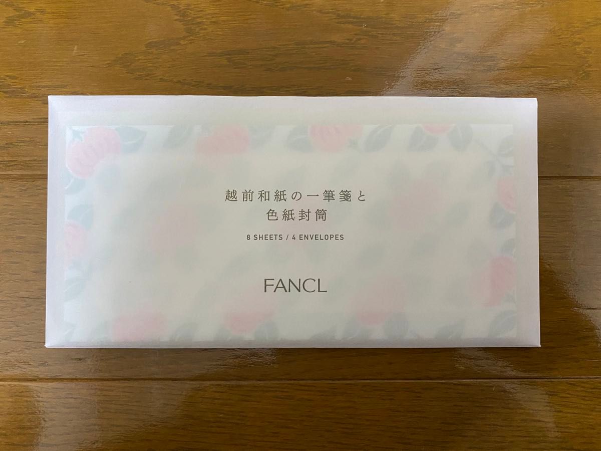 FANCL 花の手帳2024（月曜はじまり） 卓上カレンダー　越前和紙の一筆箋と色紙封筒　　新品 未使用　