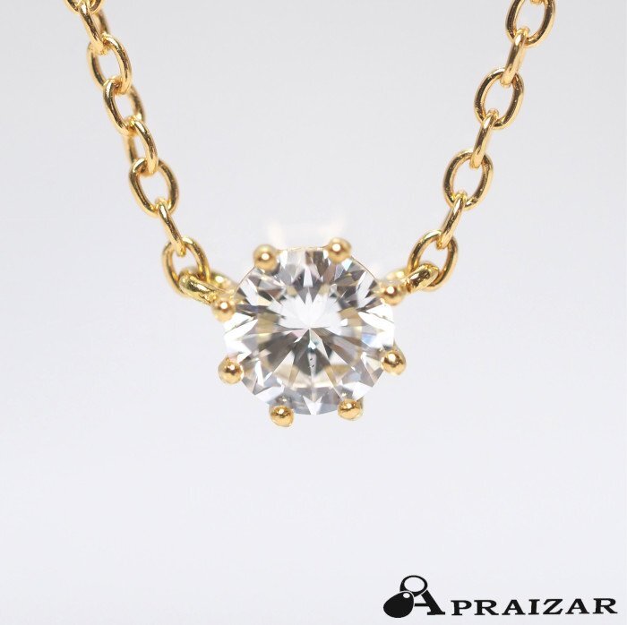 AHKAH Ahkah 750 K18 yellow gold diamond 0.15ctsoruti around necklace [63557]