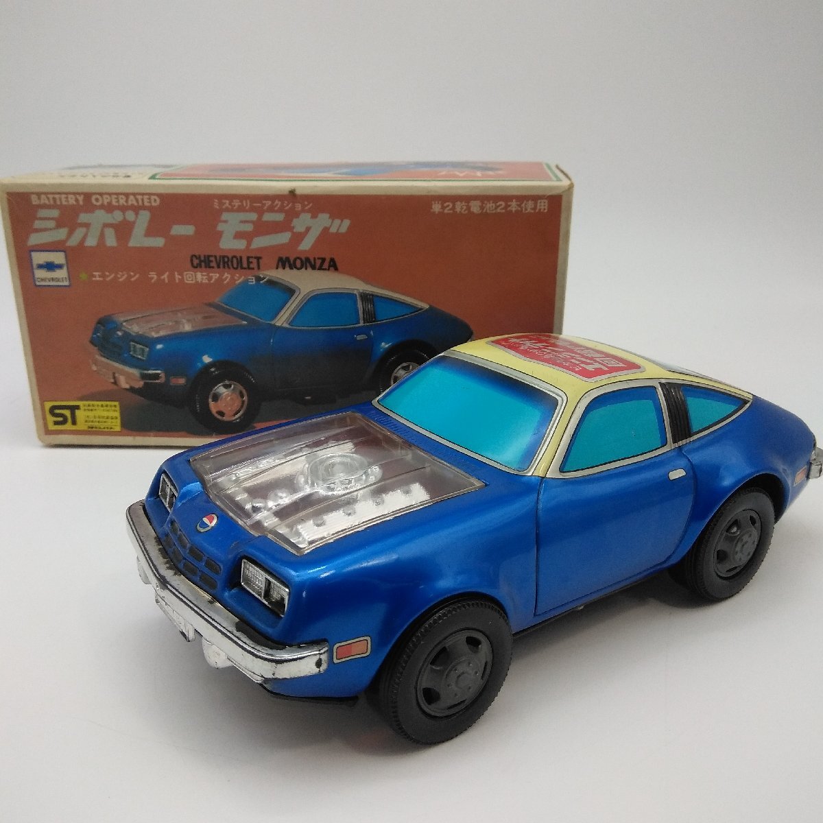 2840 【動作確認済】YONEZAWA ヨネザワ シボレーモンザ ミステリーアクションカー 日本製 米澤玩具 ミニカー Made in JAPANの画像1