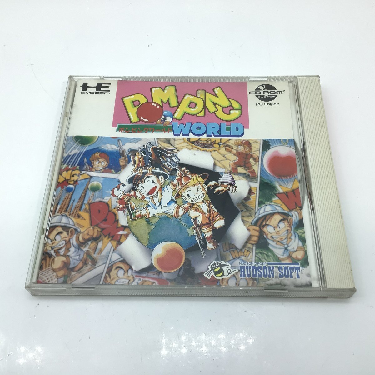 4144 HUDSON SOFT ポンピングワールド CD-ROM ハドソン カプコンの画像1