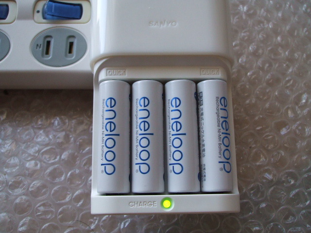  postage cheap carrying easy to do SANYO Eneloop charger set N-TGN0112BST ⑯ capacity has confirmed junk treatment 