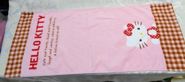 * Hello Kitty ^! face towel pink 