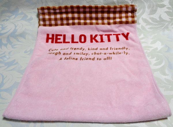 * Hello Kitty ^! face towel pink 