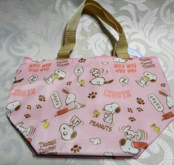 * Snoopy ^^! термос ланч большая сумка розовый 