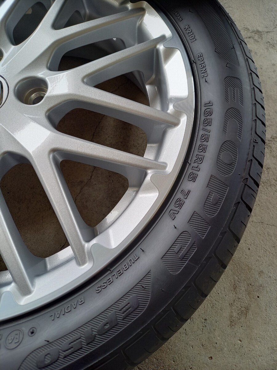 バリ山 美品 タイヤホイール4本セット 165/55R15 ホンダ N-BOX純正N-BOX、N-WGN、N-ONE他 _画像9