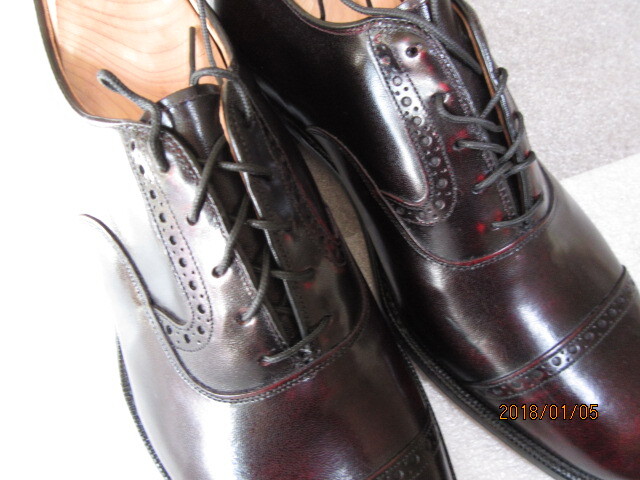 :Johnston & Murphy WINGTIPS　ストレート　　内羽根16478　サイズ9E_画像3