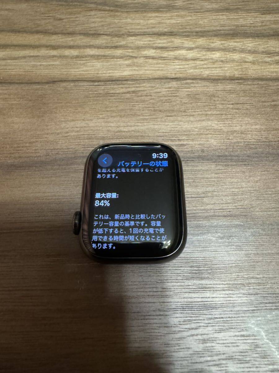 Apple Watch series7 41mm graphite нержавеющая сталь Apple часы GPS+Cellular модель серии 