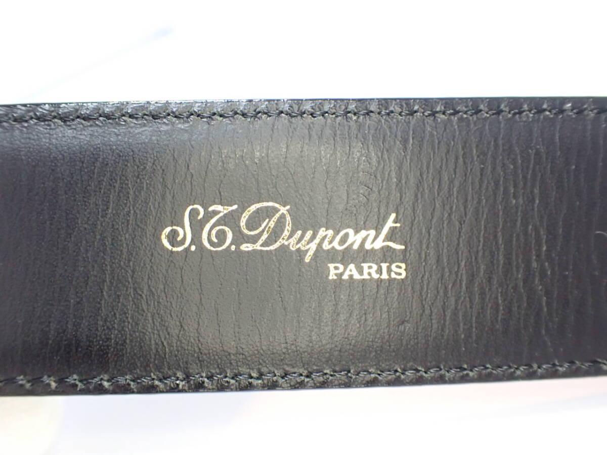 MY-S193 S.T. Dupont　 デュポン　ベルト　表記サイズ100/40　全長：約107cm　ラグ幅30㎜　5H メンズ　服飾　小物_画像5