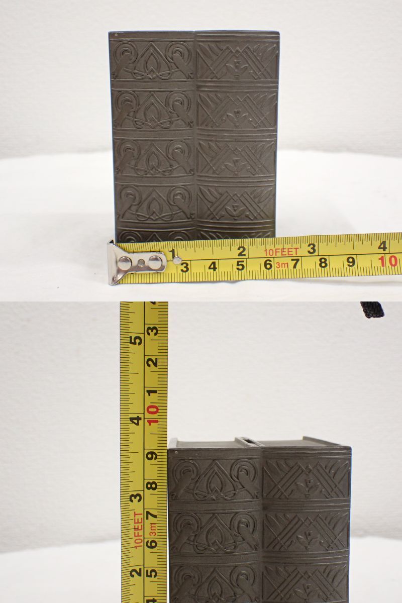UH1600《1円》アンティーク 鍵付き貯金箱　ブック型 日本製 材質不明 約439g