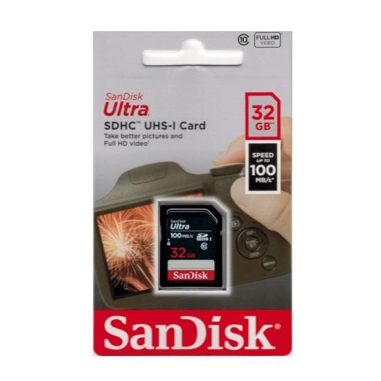 新品 SanDisk Ultra SDカード SDHC 32GB UHS-I 100MB/s SDSDUNR-032G-GN3INの画像1