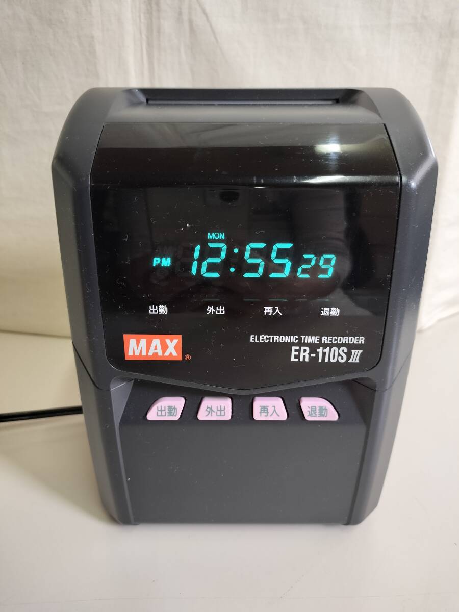 【 MAX ER-110S Ⅲ 】★No.06B22075X★即決価格★整備済★インク交換済★取扱説明書★