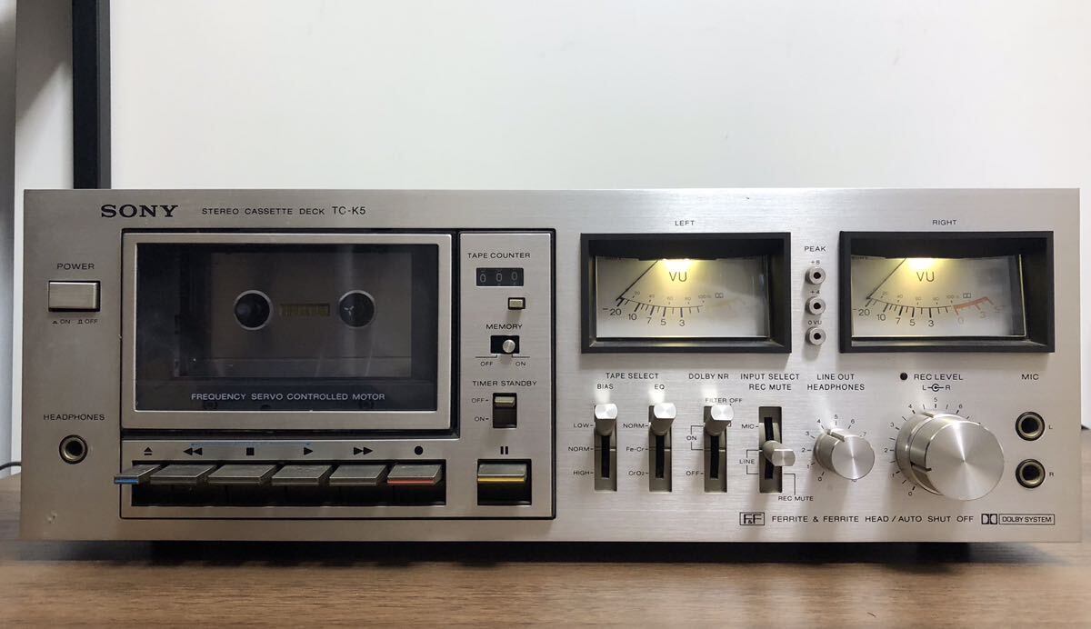 【通電OK】SONY ソニー TC-K5 カセットデッキ の画像1