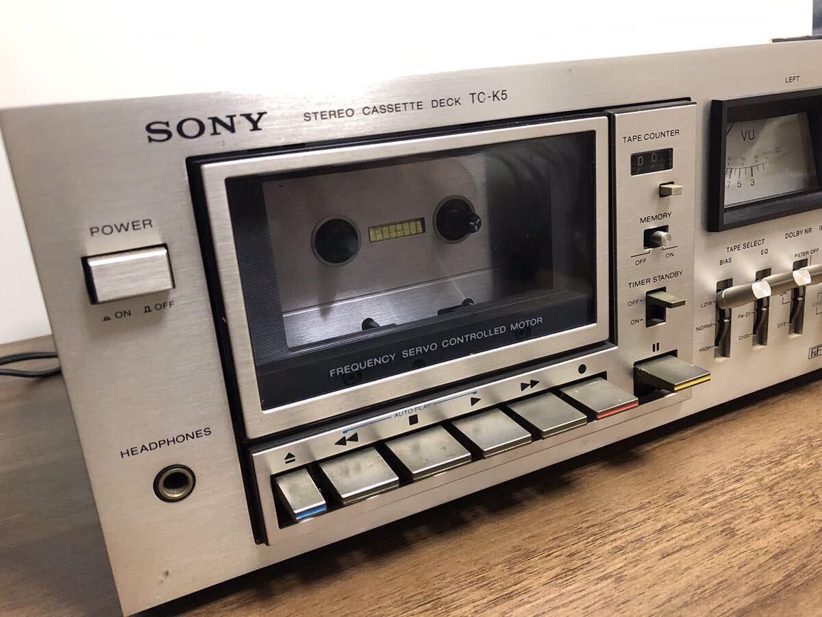 【通電OK】SONY ソニー TC-K5 カセットデッキ の画像3