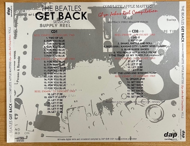 BEATLES / GET BACK SESSIONS :COMPLETE APPLE MASTERS 【8CD】_画像3