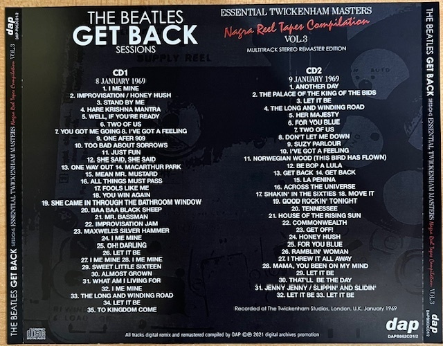 Beatles / Get Back Sessions :Essential Twickenham Masters 【8CD】_画像4