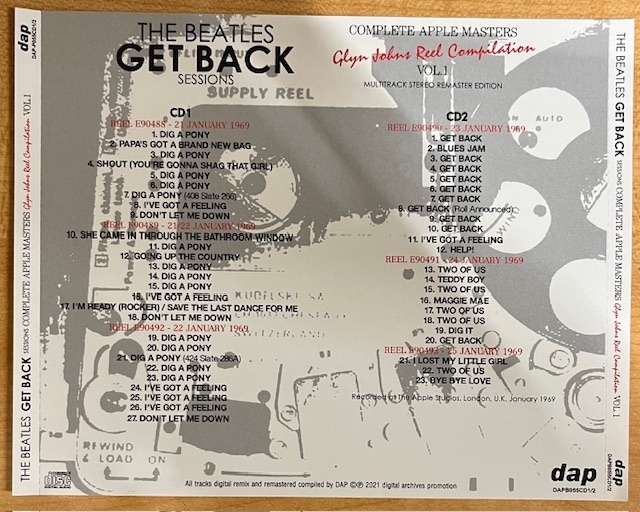 BEATLES / GET BACK SESSIONS :COMPLETE APPLE MASTERS 【8CD】_画像2