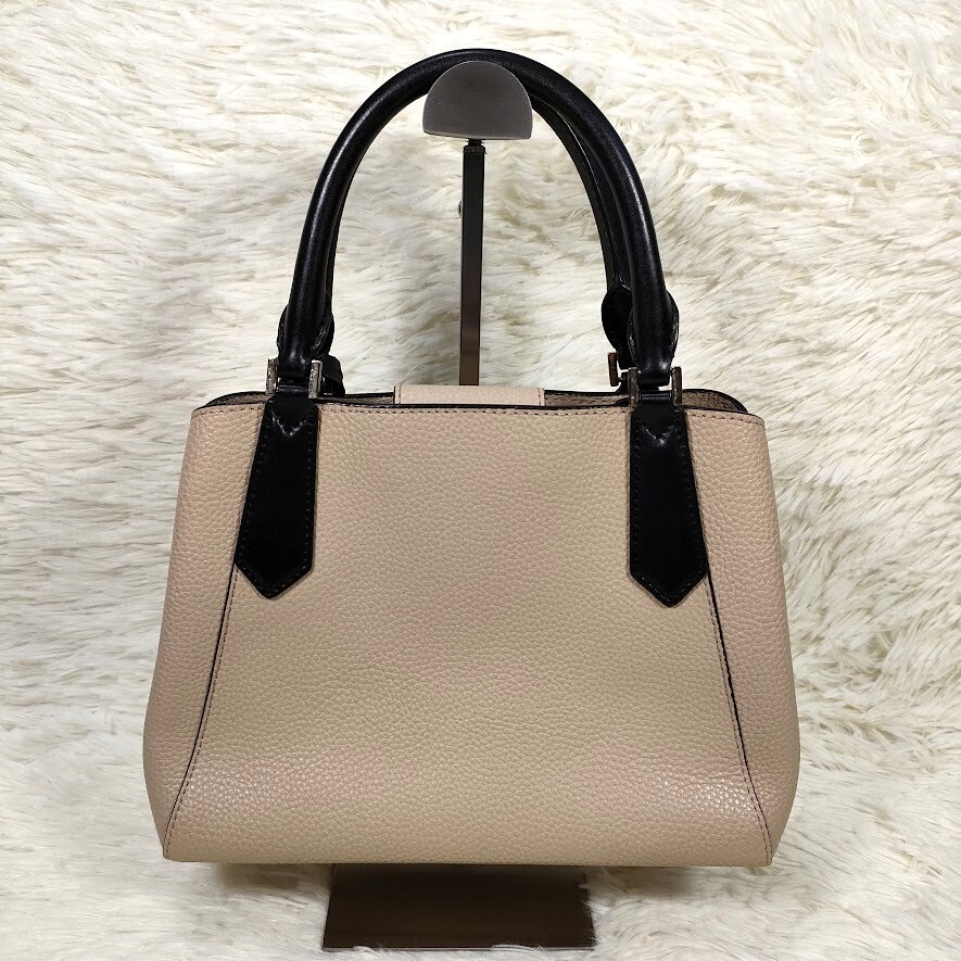 美品 MICHAEL KORS マイケルコース ２WAYバッグ ショルダー ハンド キンバリー スモール サッチェル 35F8GKFS1T ベージュ チャーム