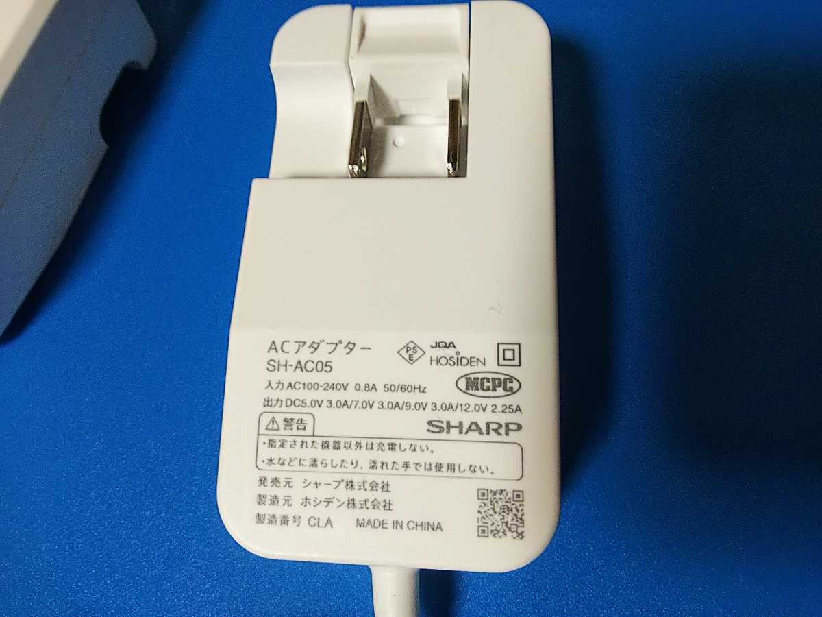 [ unused ] free shipping 2 piece sharp Type-C fast charger AC adaptor | DoCoMo au SoftBank SHARP SH-AC05 0602PQA same etc. PD correspondence 