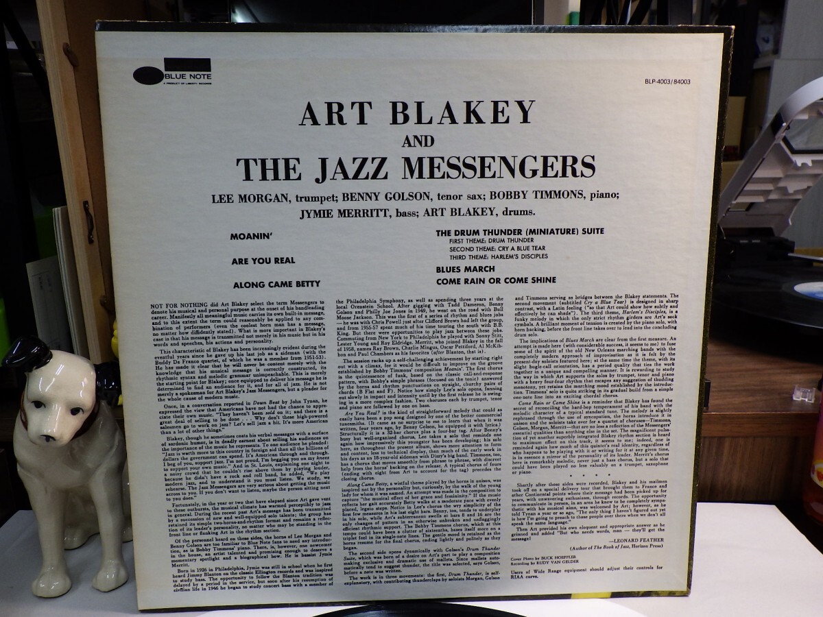 ZK4｜【 LP / 1978BLUE NOTE US STEREO REISSUE 】Art Blakey & The Jazz Messengers「Moanin」｜アートブレイキーの画像3