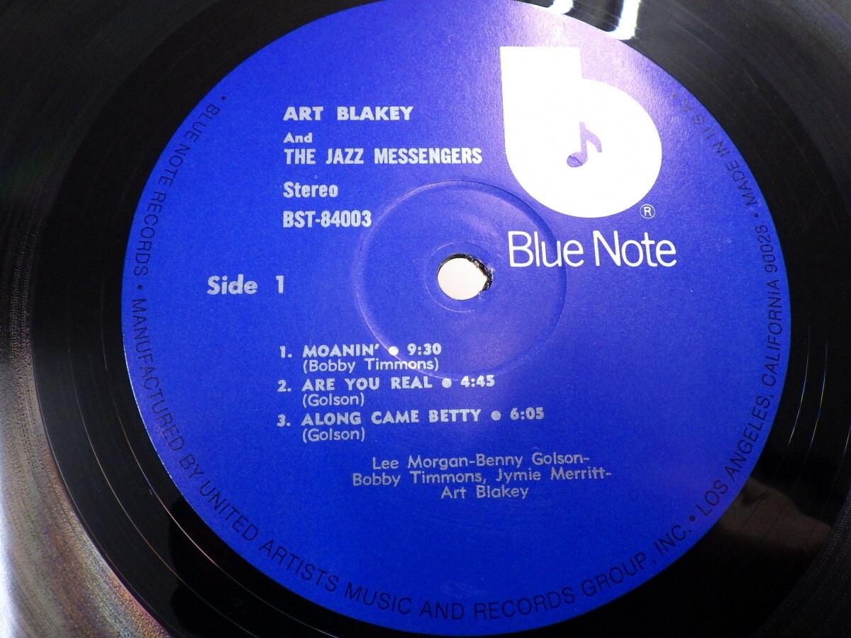 ZK4｜【 LP / 1978BLUE NOTE US STEREO REISSUE 】Art Blakey & The Jazz Messengers「Moanin」｜アートブレイキーの画像4