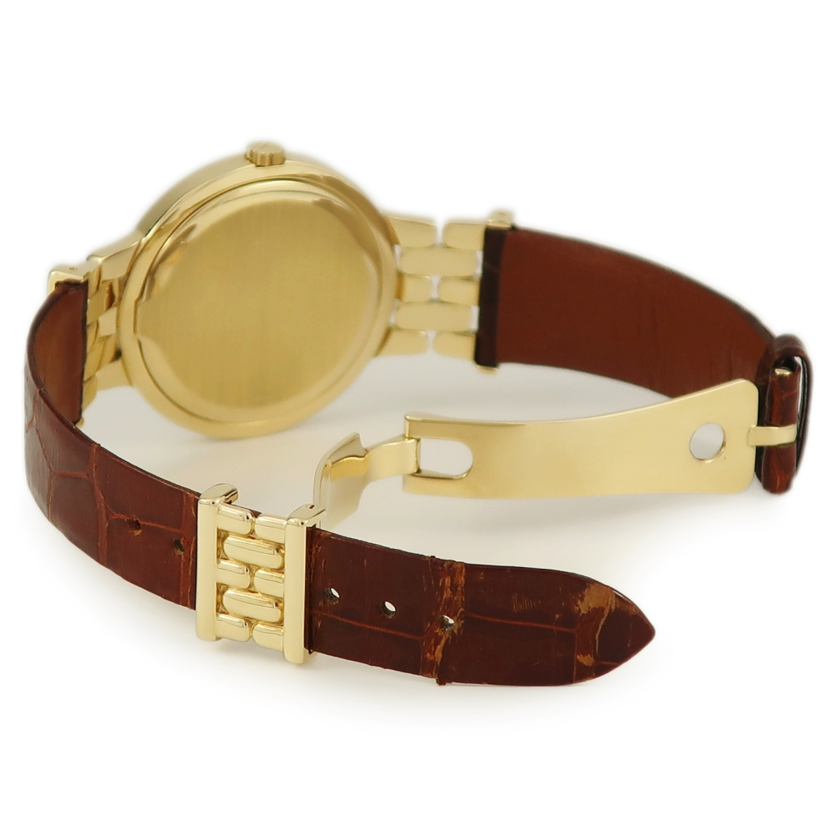 [3 year guarantee ] Patek Philip Calatrava 3915J K18YG purity ivory Arabia Sigma dial hand winding men's wristwatch 